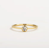 D Muse 18K Diamond Gold Ring